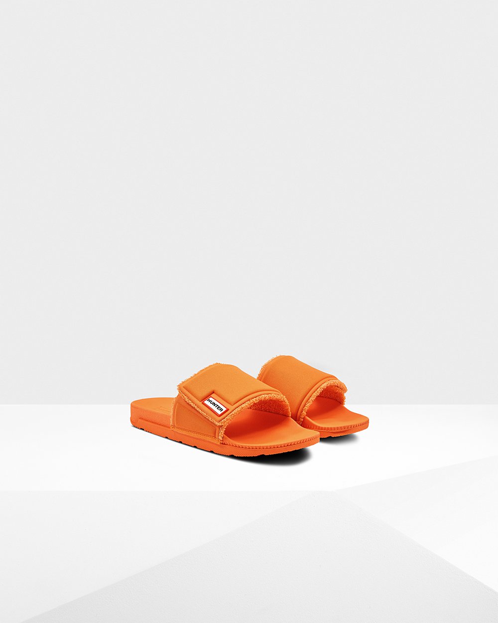 Hunter Original Adjustable Slides - Online Shop Womens Orange - GTIHVA285